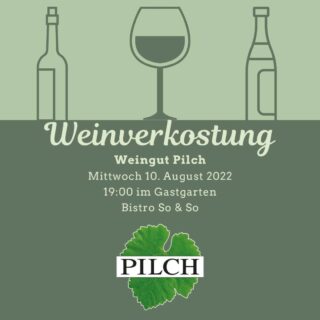 Weinverkostung Weingut Pilch (Steiermark)🍷
Probiert am Mittwoch den 10. August diverse auserlesene Weiß- & Rotweine sowie köstlichen Gelber Muskateller-Frizzante🍇
.
.
.
 #bistrosoundso #mariaenzersdorf #cafe #weinverkostung #wein #steiermark